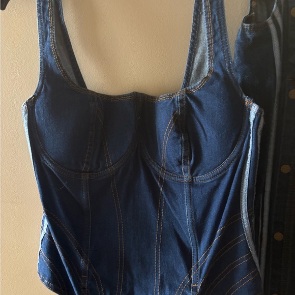 IVY PARK Blue Denim Overalls Cowboy Carter - Picture 10 of 10